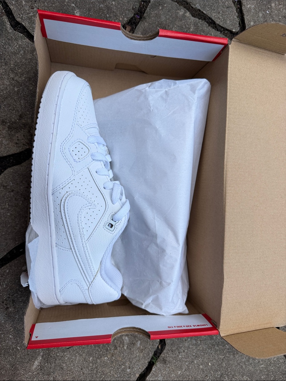 Nike White Leather Son of Force Size 7